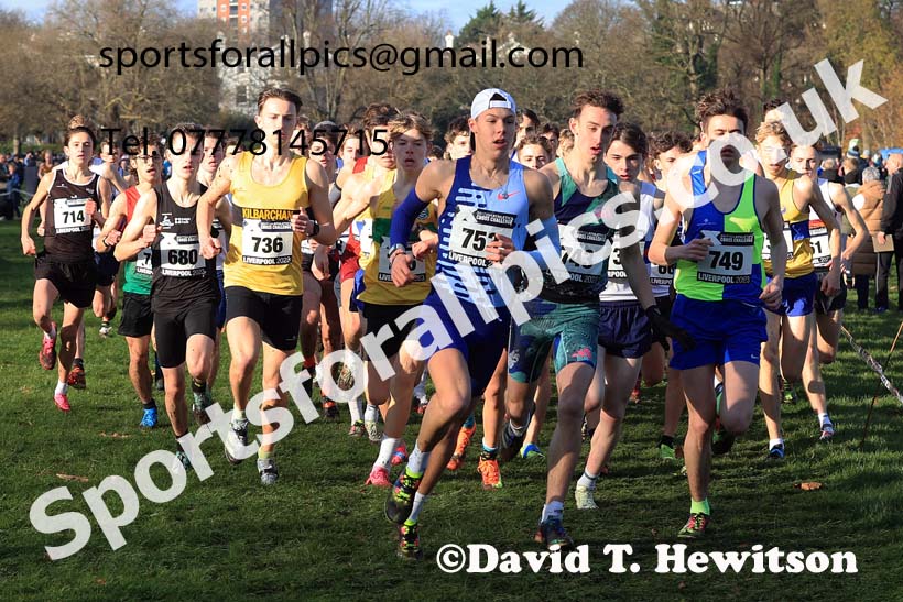 Men's Under-17s, 2023 British Athletics Cross Challenge, Sefton Park, Liverpool. Photo: David T. Hewitson/Sports for All Pics